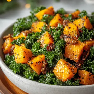 Roasted Butternut Squash and Kale Salad