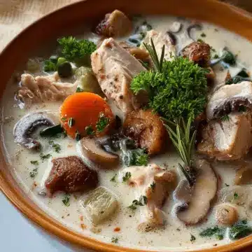 Creamy Chicken and Mushroom Soup