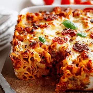 Easy Pizza Pasta Bake