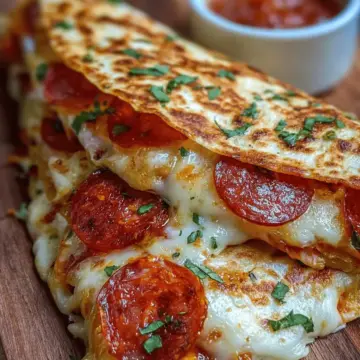 Pepperoni Pizza Quesadillas