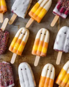 Halloween Banana Popsicles