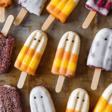 Halloween Banana Popsicles