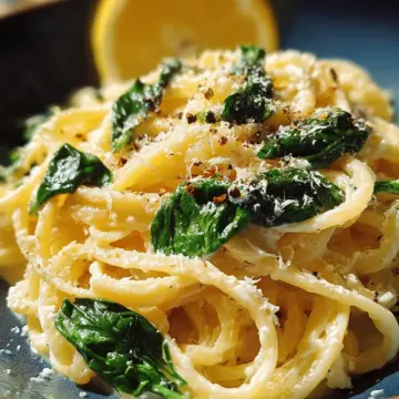Lemon Ricotta Pasta with Spinach