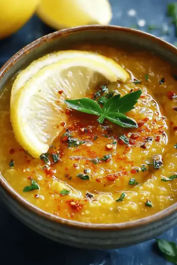Lebanese Lemon Lentil Soup