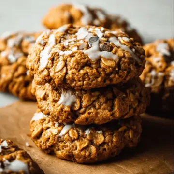 Brown Butter Pumpkin Oatmeal Cookies