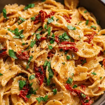 Vegan Creamy Sun Dried Tomato Pasta Recipe