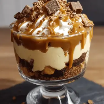 Caramel Cheesecake Brownie Trifle Delight
