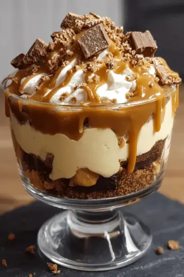Caramel Cheesecake Brownie Trifle Delight