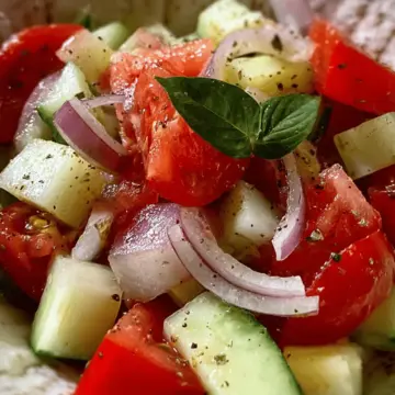 Tomato Cucumber Onion Salad