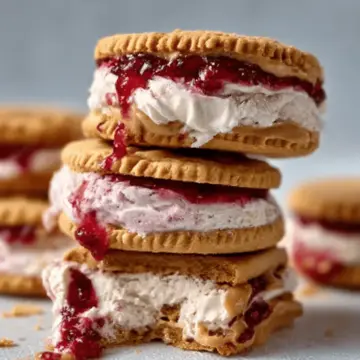 PB&J Ice Cream Sandwiches