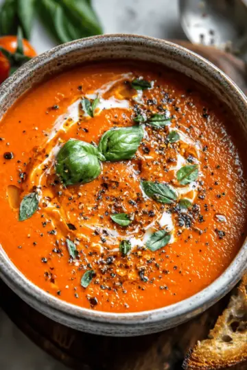 Creamy Cottage Cheese Tomato Soup