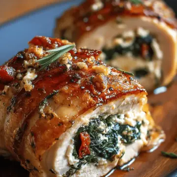 THE BEST RECIPE For Rolled Chicken with Feta & Spinach Download.