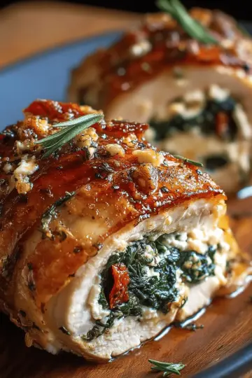 THE BEST RECIPE For Rolled Chicken with Feta & Spinach Download.