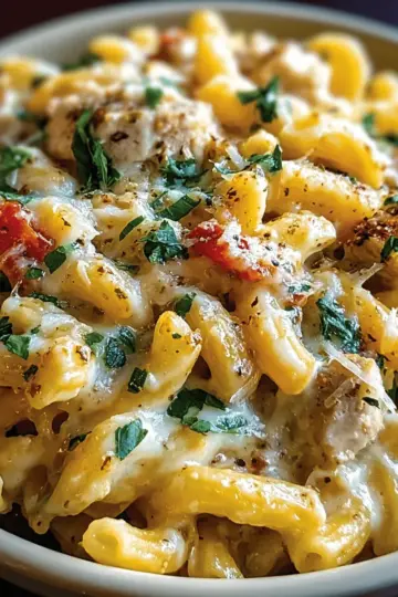 The Best Crockpot Garlic Parmesan Chicken Pasta Recipe