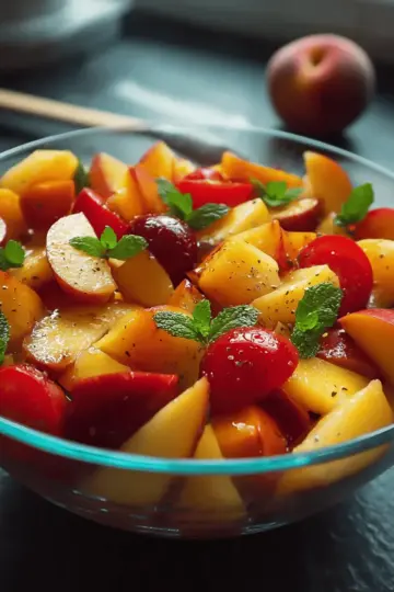 Summer Peach Fruit Salad: Refreshing Recipe for Hot Days