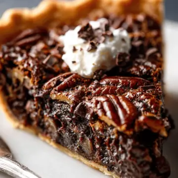 Dark Chocolate Pecan Pie