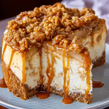 Apple Crisp Cheesecake
