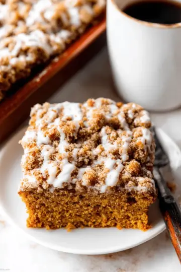 Pumpkin Coffee Cake with Crumb Topping