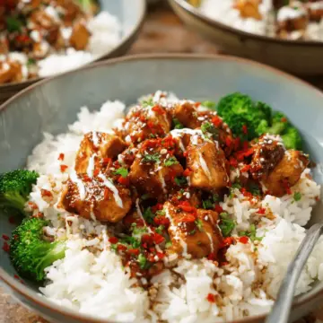 Sticky Chicken Rice Bowls