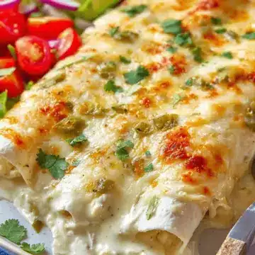 Creamy White Chicken Enchiladas