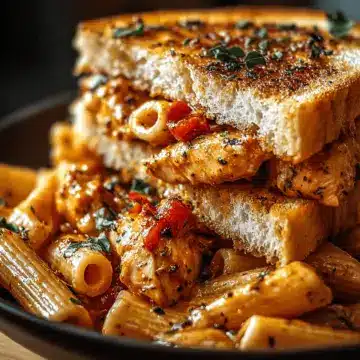 Honey Pepper Chicken Panini Pasta