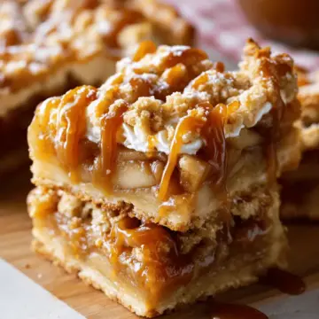 Salted Caramel Apple Pie Bars