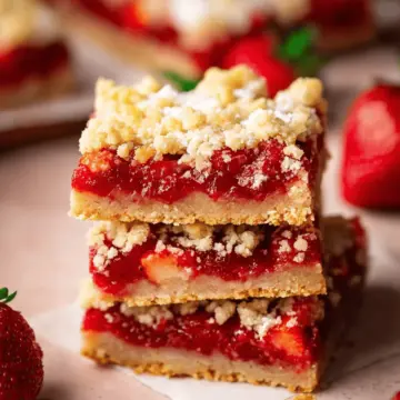 Strawberry Crumble Bars