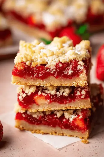 Strawberry Crumble Bars