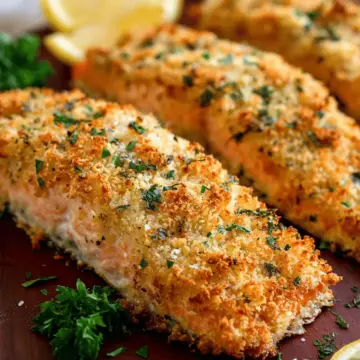 Baked Parmesan Crusted Salmon