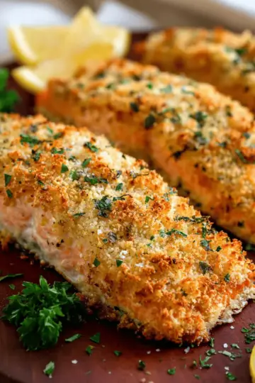 Baked Parmesan Crusted Salmon