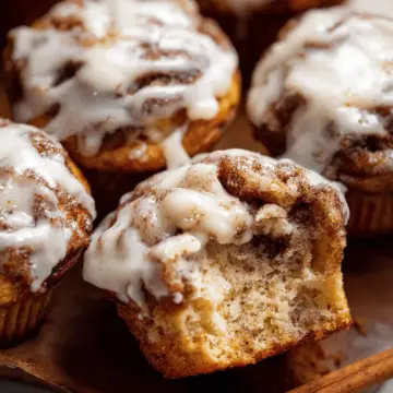 Cinnamon Roll Muffins with Cream Cheese Icing