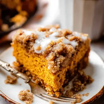 Pumpkin Coffee Cake with Crumb Topping