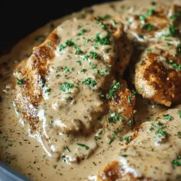Irish Chicken in Whiskey Cream Sauce