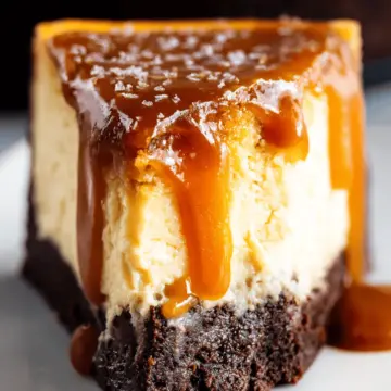 Caramel Brownie Cheesecake