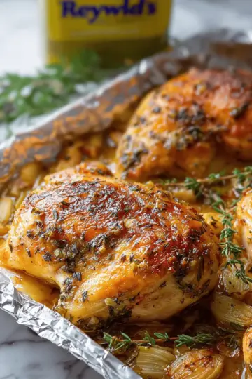 Easy, Oven-Roasted French Garlic Chicken