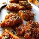 Baked Crunchy Hot Honey Chicken
