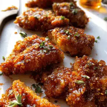 Baked Crunchy Hot Honey Chicken
