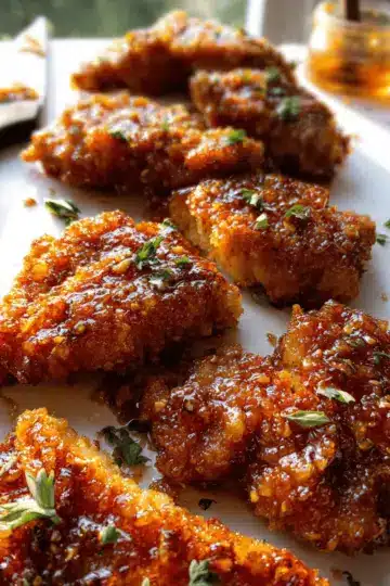Baked Crunchy Hot Honey Chicken