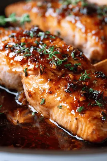 Honey Garlic Glazed Salmon
