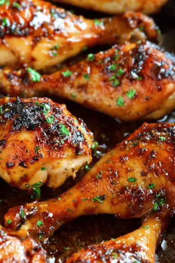 Honey Garlic Baked Chicken Drumsticks
