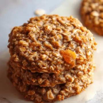 Healthy Peach Pie Oatmeal Cookies
