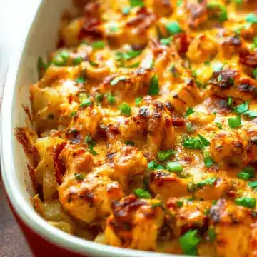 Buffalo Chicken and Potato Casserole