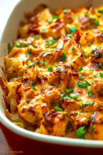Buffalo Chicken and Potato Casserole