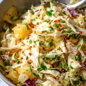 Easy Pineapple Coleslaw