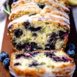 Blueberry Zucchini Bread with a Lemon Glaze