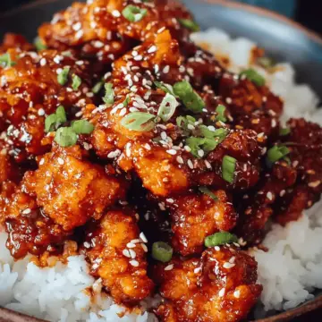Crispy Sesame Chicken with a Sticky Asian Sauce