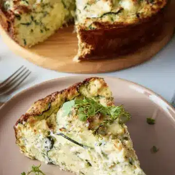Keto Zucchini Ricotta Cheesecake