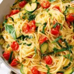 Tomato Basil Zucchini Pasta