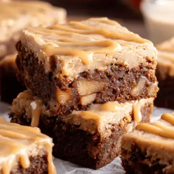 Apple Brownies With Maple Glaze