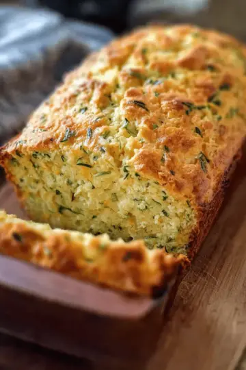 Savory Zucchini Cheddar Quick Bread